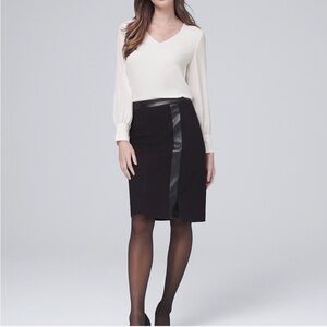 NWT White House Black Market (WHBM) Ponte Knit Pencil Skirt size 2